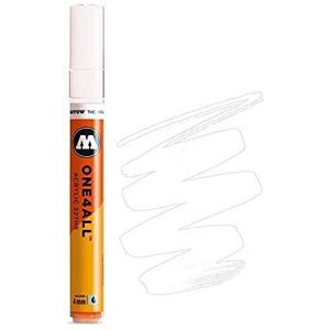 MOLOTOW ONE4ALL Acrylverf Marker, 4mm, Signaal Wit, 1 Per stuk (227.211)