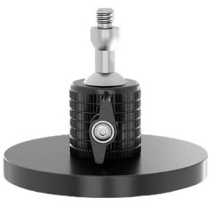 NovelGoal D66 Magnetische basis zuignap mount camera houder adapter compatibel met GoPro 12 11 10 voor auto foto vlog (alleen basis, zwart)