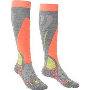 Bridgedale Kids Ski Racer sokken, grijs-neon, M