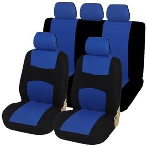 Autostoelhoezen Universele Autostoelhoes Unieke Platte Stoffen Autostoelhoes Afneembare Hoofdsteunen En Stevige Bankinterieuraccessoires Autostoelbekleding (Color : Blue full set 2)