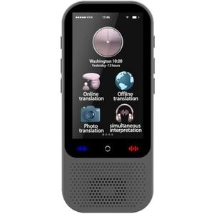 VDLLQYN, S80 Pro AI Vertaalapparaat Realtime Smart Voice Fotovertaler 138 talen 18 offline draagbaar vertalen,Vertaler