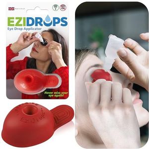 EziDrops - Oogdruppelapplicator - Rood - Hulpstuk voor Oogdruppeldispenser