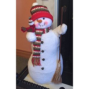 Sneeuwpop Grote 70cm ICE Frozen Sneeuw man Kerst Figuur Xmas Decoratie Fire Side