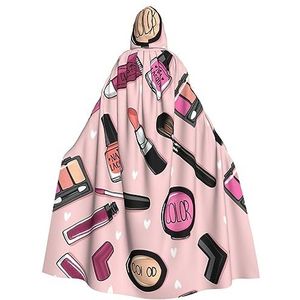 Bxzpzplj Modern meisje cosmetische mantel met capuchon voor mannen en vrouwen, volledige lengte Halloween maskerade cape kostuum, 185 cm