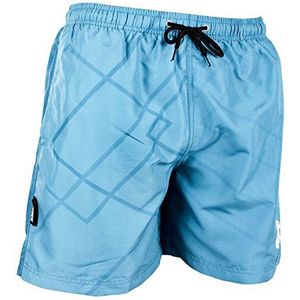 GUGGEN MOUNTAIN Zwembroek voor Heren Zwemshorts voor Het Strand Sneldrogende Zomer B5 manvolk mannen met Strandbroek met Boardshort Korte Broek Patroon Linnen Kleur Blauw S