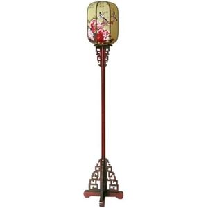 Chinese stijl vloerlamp massief houten vloerlamp vintage hoge lamp voor woonkamer slaapkamer staande lamp versieren