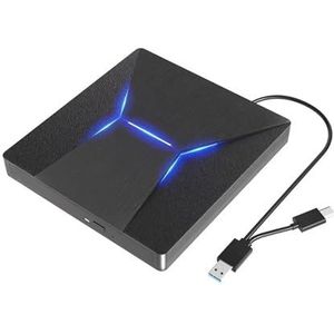 Externe Blu-ray-drive USB 3.0 Type-C 3D Blu-ray-speler CD DVD-brander Recorder Gebruiksvriendelijk