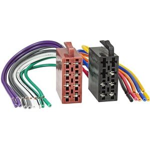 tomzz Audio 7000-004 KFZ ISO Auto Radio Plug Set op open losse kabeleinden stroom + 4 luidsprekers
