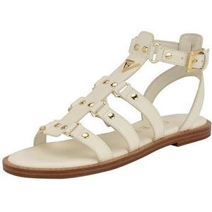 GUESS Graydee Platte damessandalen, ivoor 150, 42 EU, Ivoor 150, 42 EU