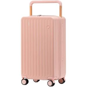 Koffer Modern Wachtwoordkoffer Met Grote Capaciteit Voor Dames, Universeel Wiel, ABS Waterdichte Koffer Voor Heren Handbagage (Color : D, Size : 20inch)