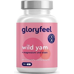 Wilde Yam - 180 Capsules - Met Monnikspeper en Vrouwenmantel - Hooggedoseerd Extract van de Yamwortel