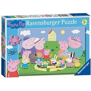 Ravensburger Puzzel: Peppa Pig, huis Peppa Putz, puzzel vanaf 3 jaar, kinderpuzzel vanaf 3 jaar, kinderpuzzel, Ravensburger puzzel, cadeau voor kinderen van 3 jaar, Jigsaw, Peppa Putz, 35-delig