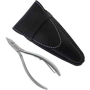 Professionele ingegroeide nageltang van roestvrij staal met lederen etui - Tenartis Professional