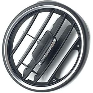 Auto Dashboard A/C Air Vent Outlet Grill Frame Trim Compatibel met Cayman & 987 2006 2007 2008 2009 2010 2011 2012(Chrome-Black)