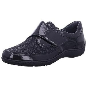 Waldläufer - Pantoffels - Zwart - Seta Textiel - Klittenbandsluiting