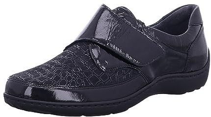 Waldläufer - Pantoffels - Zwart - Seta Textiel - Klittenbandsluiting