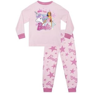 Barbie - Eenhoorn Pyjama's - Roze - Meisjes Pyjamaset - 110