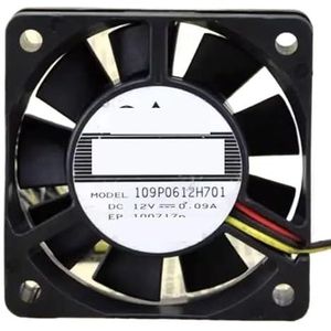 CPU Fan For SANYO 12V 0.09A 109P0612H701 6CM Silent Chassis Ball Cooling 6015 60X60X15mm