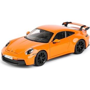 Scaie Car Models For Porsche 911 GT3 Sportwagen Statische Gegoten Voertuigen Collectible Model Auto Speelgoed 1:24 (Size : Orange)