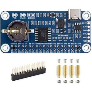 RTC WatchDog Hoed voor Raspberry Pi 4B/3B+/3B/2B/Zero W/Zero WH/Zero 2W/Jetson Nano, ingebouwde DS3231SN Hoge Precisie RTC Chip, Real Time Clock, Waakhond, Auto Reset Monitoring, All in One Module