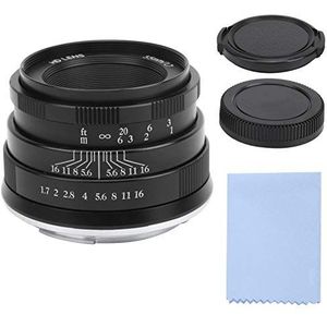 35 Mm F1.7 Groot Diafragma Portret APS-C Frame Vaste Focus Handmatige Lens voor M3 / M5 / M6 / M6 II (Zwart)