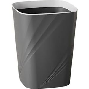 Vuilnisbakken, High-End Grote Prullenbak for Woonkamer, Badkamer, Slaapkamer, Keuken, Slaapzaal, Kantoor - Premium Toilet Vuilnisbak Met Deksel, voor binnenruimte(Gray,Small)