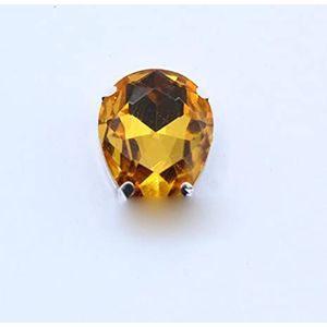 4-40MM 24-Kleuren Naaien Op Water Druppels Strass Kristal Zilveren Klauw Knop Teardrop Voor Sieraden/Jurk Tas Schoen Diy Trims-Goud, 13x18mm 12st