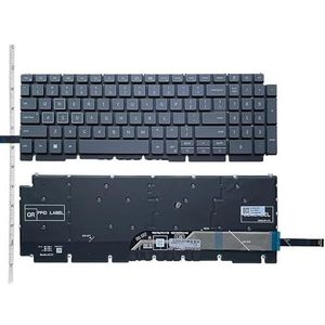 US RGB-achtergrondverlichting voor G15 voor Ryzen Edition 5515 5520 5510 5511 0R2GPD 0THG34 0DKDXH Laptoptoetsenbord(Green)