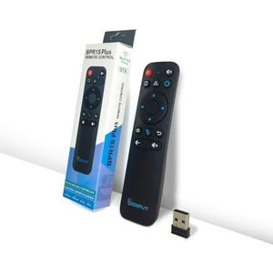 BOXPUT BPR1S Plus 2.4G RF， Uitgerust met USB-ontvanger, draadloze Bluetooth, intelligente spraakafstandsbediening, antenne muis afstandsbediening, uitgerust met 6-assige gyroscoop, geschikt voor Andro