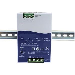 TDR-480-24 TDR-480-48 Industriële PFC-voeding met driefasige grote input 340-550VAC DC24V48V480W (Maat: TDR-480-48)