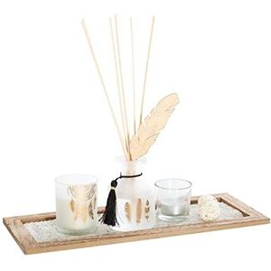 Atmosphera – set met 8 diffusers en kaarsen, gaiakhout