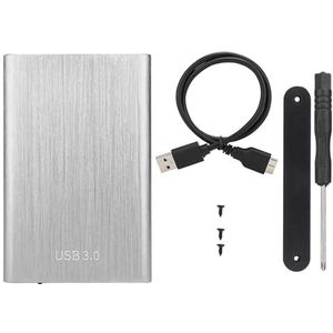 Nicoone 2.5 In Draagbare Externe Harde Schijf, USB 3.0 Laptop 7-9.5MM Harde Schijf voor Windows 98/SE/ME/2000/XP/Vista/7/8/10, voor Linux/Mac OS 8.6, Zilver