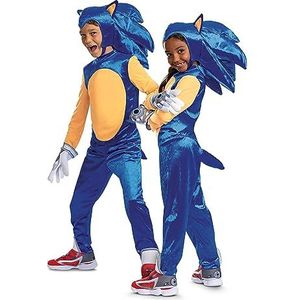 Disguise Deluxe Prime Sonic the Hedgehog carnavalskostuum voor kinderen, 7-8 jaar oud
