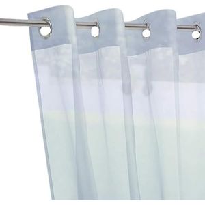 DUANSIYU Buitengordijnen, 1 stuk buitengordijn, waterdicht, tuindecoratie, screening voile doorschijnend buitengordijn, tuinhuisje gordijnen, wit, XS, 132 x 183 cm