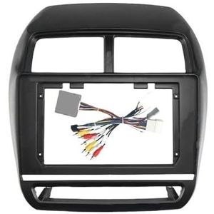Voor Mitshbishi Voor RVR Voor ASX 2019 10 Inch Autoframe Fascia-adapter Canbus Box Radio Audio Dashboard Montagepaneelkit Auto Fascia Radio Paneel(Frame Cable Canbus)