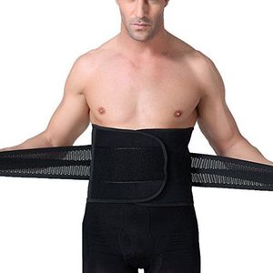 Shapewear korset buik riem lichaam ondergoed mannen taillevormer slanke buikweggordel taillelijn, zwart, L