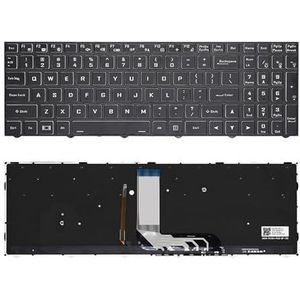 Russisch verlicht toetsenbord voor Hasee voor G10 GX9 GX8 TX9 TX8 TX7, voor Clevo voor N960 N970 6-80-N815Z0-01D-1 laptop(US RGB Backlight)