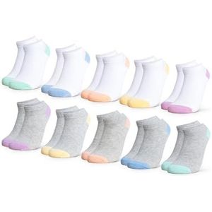 Occulto - Piccolo - Sneaker Sokken - Wit Grijs - Pak van 10