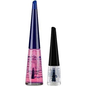 Herome Natural Nail Whitener Pink Glow met miniatuur Colour Revival (4ml) -10ml.- Camoufleert Verkleuringen - Glanzend Effect