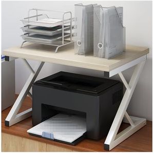 Tafel voor Printer Printerkastje Bureaustandaard Voor Printer Multifunctionele Opbergplank Voor Printers Faxapparaat Voor Thuis Printertafel Printerstandaard(B)
