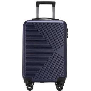 Koffer Koffer met ritssluiting van 20 inch Handbagage Goedgekeurde bagage van luchtvaartmaatschappijen Krasbestendige koffers Combinatieslot op wielen Trolleybagage lichtgewicht