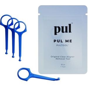 Clear Aligner Removal Tool voor Invisalign by PULTOOL - Smile Direct Club Removal Tool - Onzichtbare Aligner Remover - Aligner Remover - Retainer Remover - Invisalign Tool - Invisalign (4 Pack, Blue)