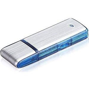 Lychee Mini digitale spraakrecorder, 8 GB - 90 uur capaciteit geluid spraakgestuurd audio-tape-opnameapparaat, USB oplaadbare metalen behuizing geluidsrecorder voor lezingen vergaderingen (blauw)