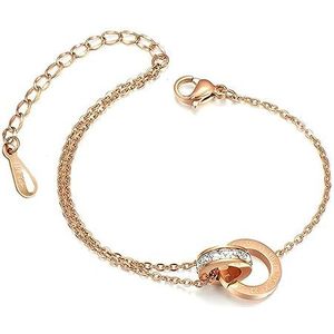 titanium staal rose goud zilver gouden Romeinse cijfer armband voor vrouwen trendy vakantie sieraden klassieke en unieke armband