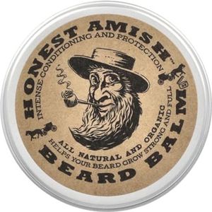 Honest Amish Baardbalsem Leave-in Conditioner - Gemaakt van natuurlijke en biologische ingrediënten - 60 ml doos