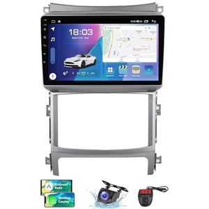 Android 13 QLED Autoradio voor Hyundai Veracruz ix55 2006-2015 - Ingebouwde DSP/Carplay/Android Auto - Camera + DVR - 9 inch 2 Din - Stuurbediening - FM AM RDS DAB Radio - BT 5.0(NF-4)