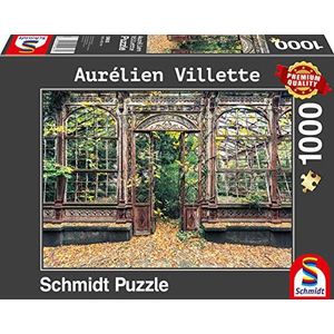 Schmidt Spiele 59683 Aurelien Villette, begroeide boogramen, 1.000 stukjes puzzel, kleurrijk