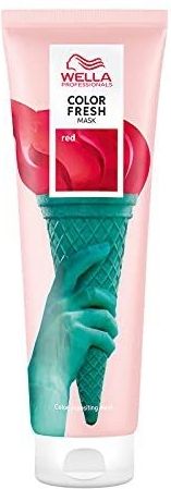 Wella Professional Color Fresh Mask | Tijdelijke kleurvernieuwingsbehandeling |Semi-permanente haarverf | Uitwassen Kleur |150ml | Rood