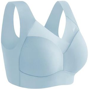 Posture Corrector Bra for Women, Push Up Wireless Bras, Sexy Push Up Wireless Bras (2XL,Blue)