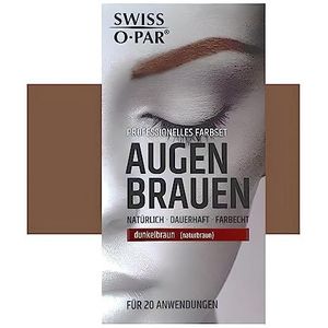 Swiss o Par Wenkbrauwverf, professionele kleurset, wenkbrauwverven, waterbestendig, duurzaam, intensief (bruin)